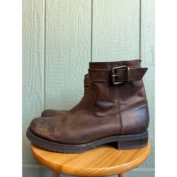 Frye Leather Veronica Ankle Short Boots, Size 9 - Picture 1 of 6